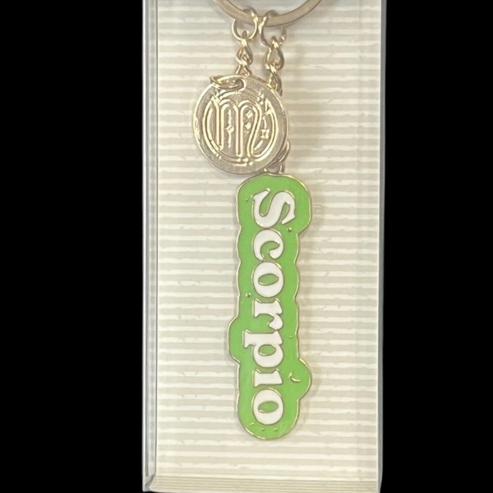 ME Essentials‎ Scorpio Keychain with Green and Gold Accents
